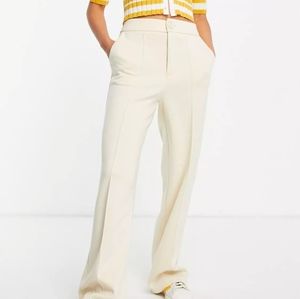 Stradivarius Wide Leg Dad Pant in Beige